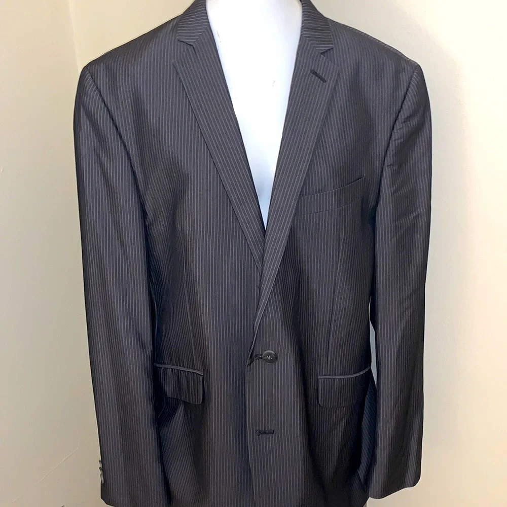 Kenneth Cole Reaction Pinstripe Suit Jacket